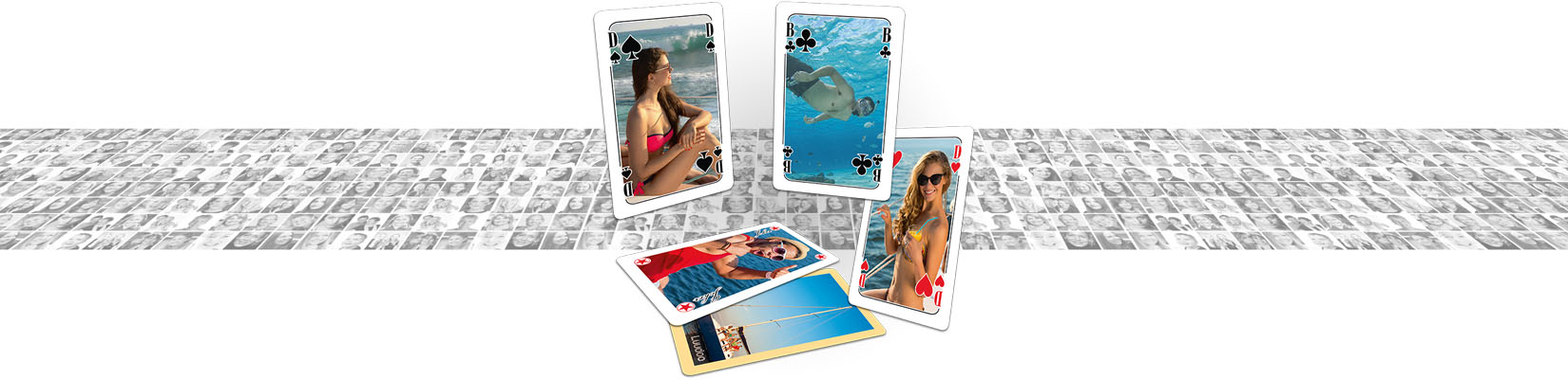 Customise a poker hand by placing your friends on the card faces